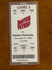 2004 Dayton Flyers Eastern Kentucky Basketball Ticket Brian Roberts Debut 11/21
