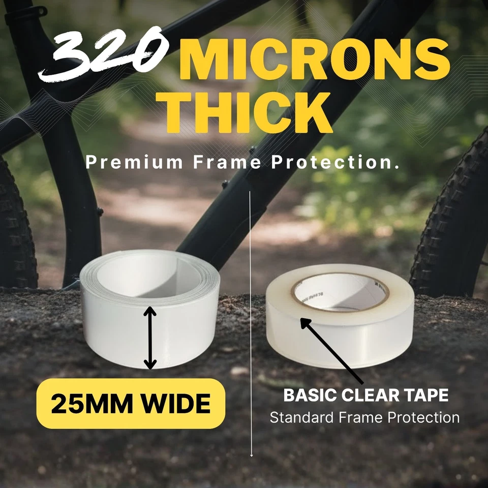 Helicopter Tape Bike Frame Protection Tape Clear Gloss Finish Superior Quality - Image 2 of 4