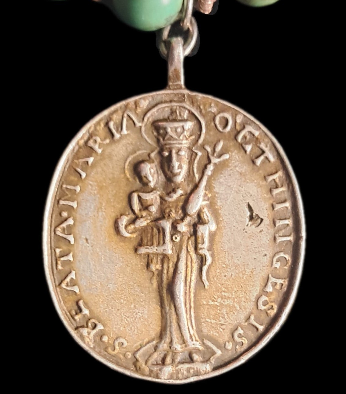 Antique 17th Century Rare Renaissance Silver Religious Necklace Pendant Cross image 7