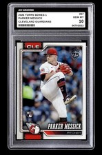 2026 Parker Messick Topps Series 1 Rookie Card #67 Guardians Graded 10