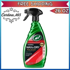 Turtle Wax Quick and Easy 1-Step Wax and Dry Spray Wax, 26 oz, Water-Resistant
