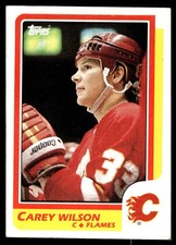 1986-87 Topps CAREY WILSON #166 Calgary Flames