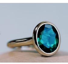 Natural Emerald Ring 925 Sterling Siver Ring Handmade Ring Wedding Ring