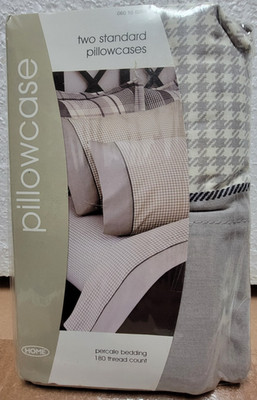 TARGET HOME PILLOW CASE COLLECTION, 2 STANDARD PILLOW CASES, PERCALE BEDDING