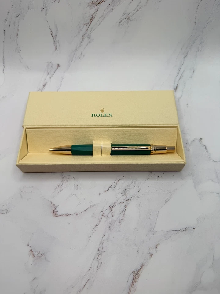 Rolex Esmeralda Ejecutiva Oro Hexagonal Bolígrafo AD VIP Regalo Foto 4 de 4