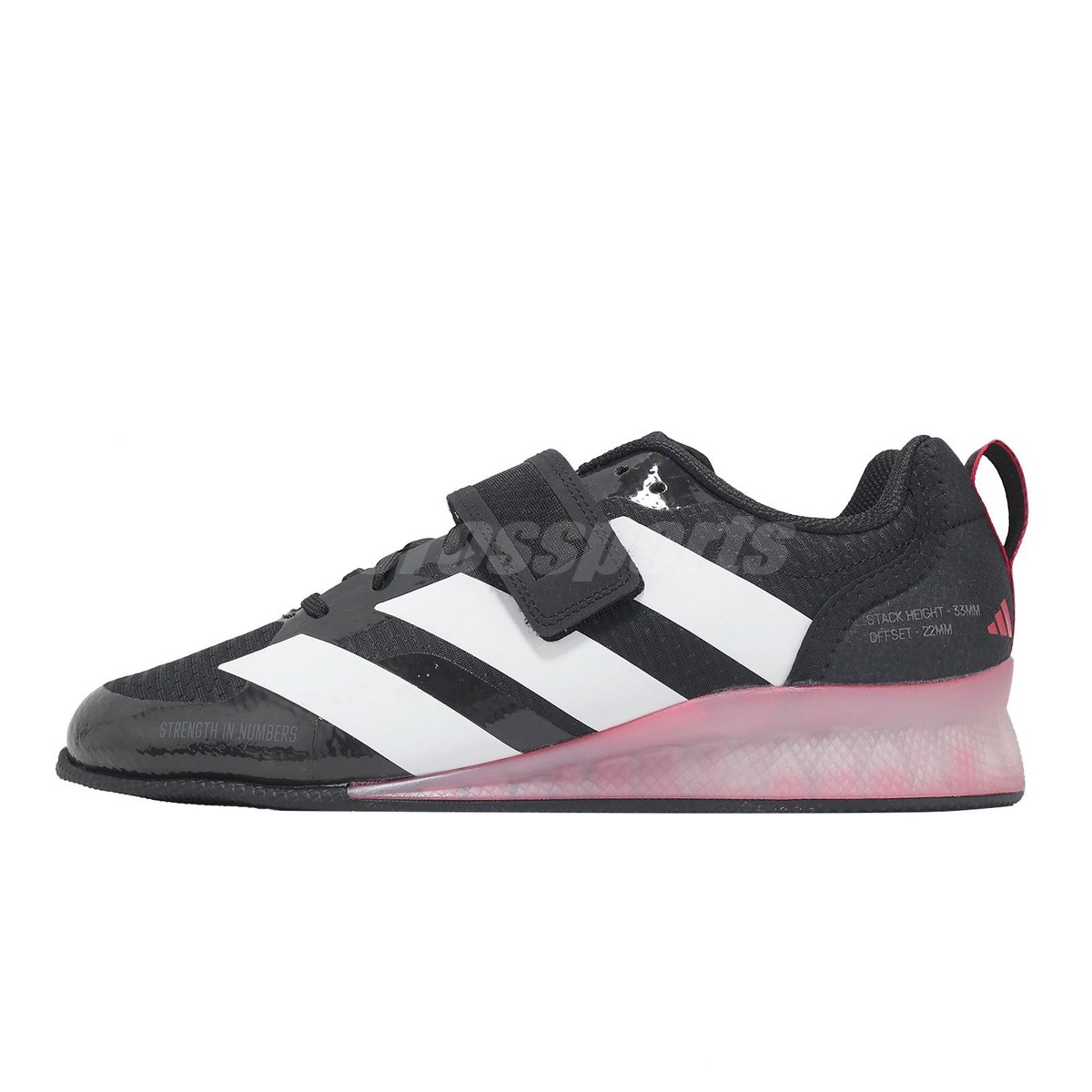 adidas Adipower Weightlifting III 3 Black White Ruby Men Cross