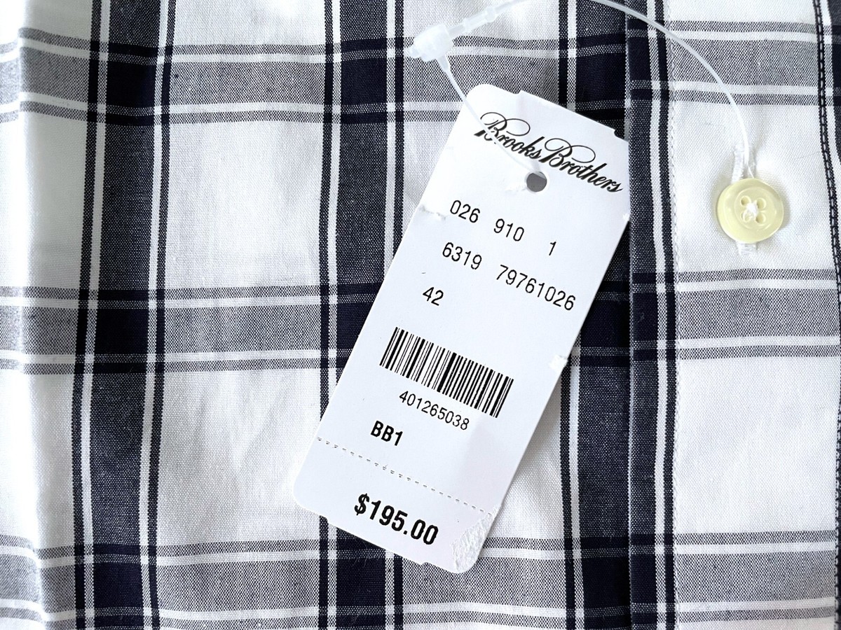 BNWT Brooks Brothers Black Fleece by Thom Browne Check Shirt