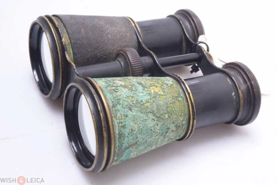 ✅ BINOCULARS GALILEAN DOUBLE TELESCOPE J. PLAMBECK HAMBURG c.1910 ANTIQUE BRASS  - Image 3 of 4