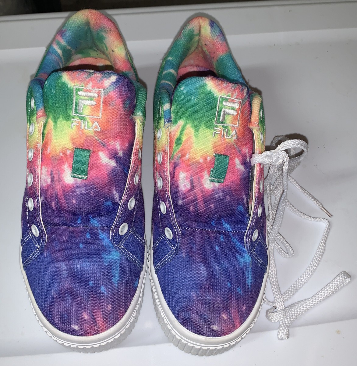 Rainbow Shoes Scarpe Fila Multicolor Fila Tie Dye Panache Stack