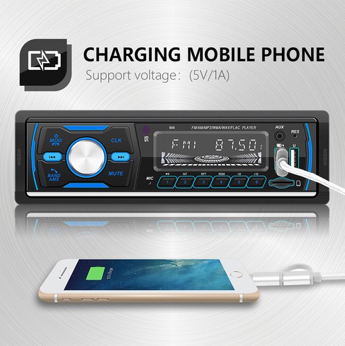 DAB+ Autoradio RDS AM FM Bluetooth Freisprecheinrichtung 2 USB SD AUX IN 1 DIN - Bild 7 von 17