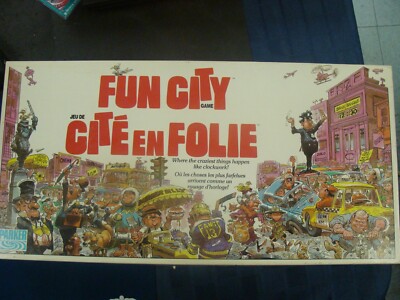 FUN CITY Board Game 1987 Parker Brother ( French & English) Complete | eBay