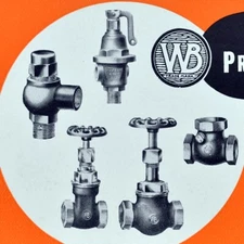 1930s Wolverine Brass Works Pressure tested Valves Grand Rapids Michigan Blotter