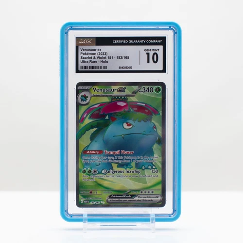 Pokemon Venusaur ex Holo #182 Ultra Rare Scarlet & Violet 151 2023 - CGC 10