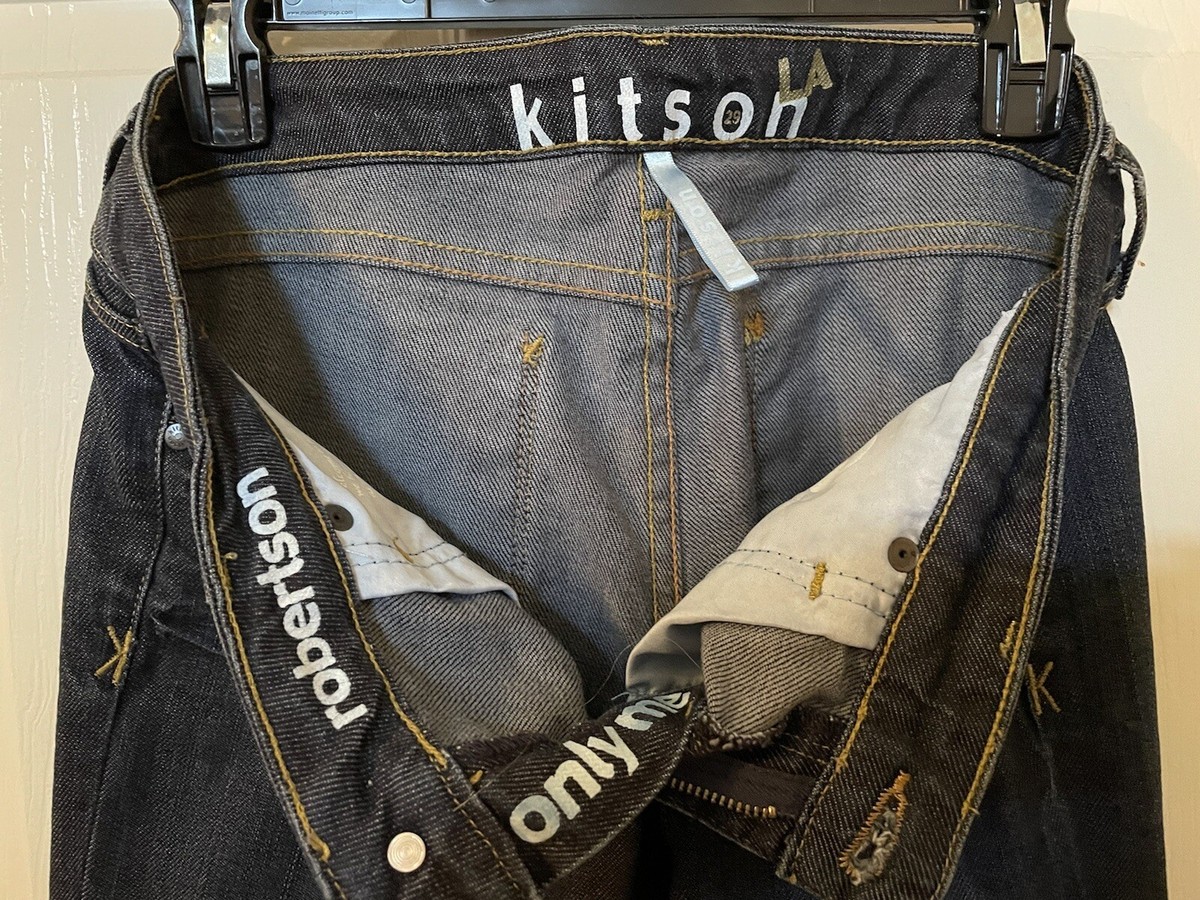 Jeans Kitson Pour Femme - Taille 27, Coupe Droite, Délavé Bleu, Occasion En Très Bon état