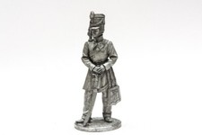 Tin 54mm Napoleonic Wars. Officer of the hussar regiment. Baden 1812 1:32 Scale
