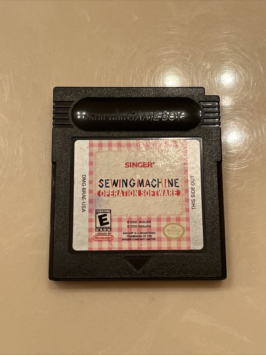 Nintendo Game Boy Color Operation Software for Singer Sewing
