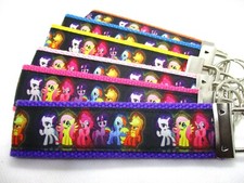 My Little Pony Ribbon on Strong Webbing Key Fob Keychain Wristlet Mane 6 MLP 