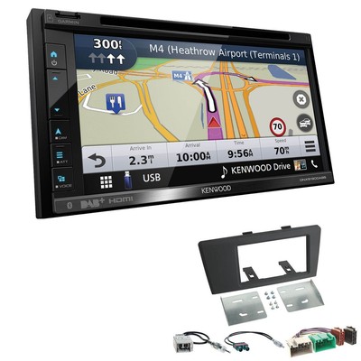 Kenwood Navigation Apple CarPlay Android Auto für Volvo V70 II 2000-2003 schwarz