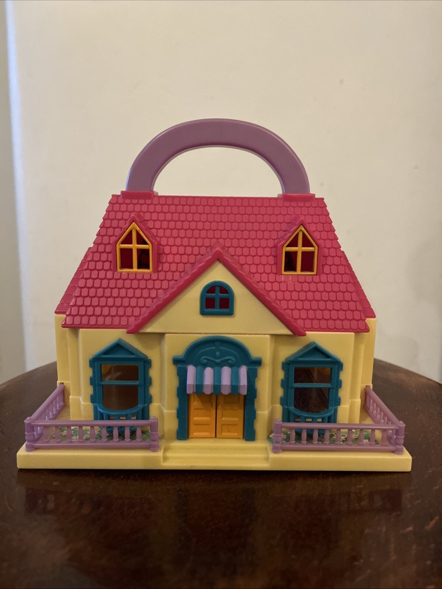 Vintage Blue Box Polly Pocket Tiny Dreams Carry Along Toy Doll