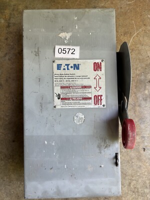 Eaton DH362NGK Heavy Duty Safety Switch 60 Amp 600 Vac