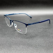 Colours Alexander Julian Bunker Eyeglasses Frame Blue 56-19-145 New Display