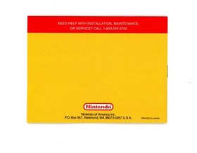 Tetris 2 - Nintendo NES - Manual Only - Instruction Booklet - GREAT Condition