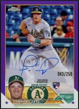 2023 Topps Chrome Conner Capel RC Purple /250 RA-CCL - Oakland Athletics