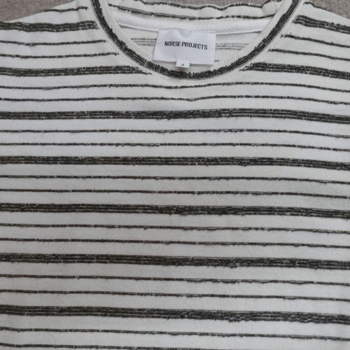 Norse Projects Shirt Small White Stripe Niels Texture - Picture 7 of 9