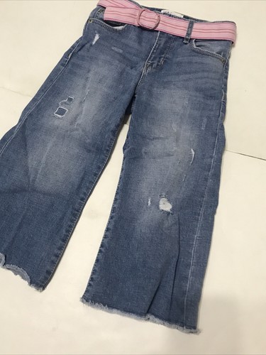 Gap Jeans Girls Size 7 Capri Blue Pants 3317 - Picture 4 of 9