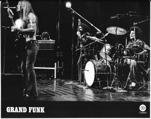 GRAND FUNK RAILROAD Stage Four Detroit Rock VINTAGE ORIGINAL PRESS PHOTO poster