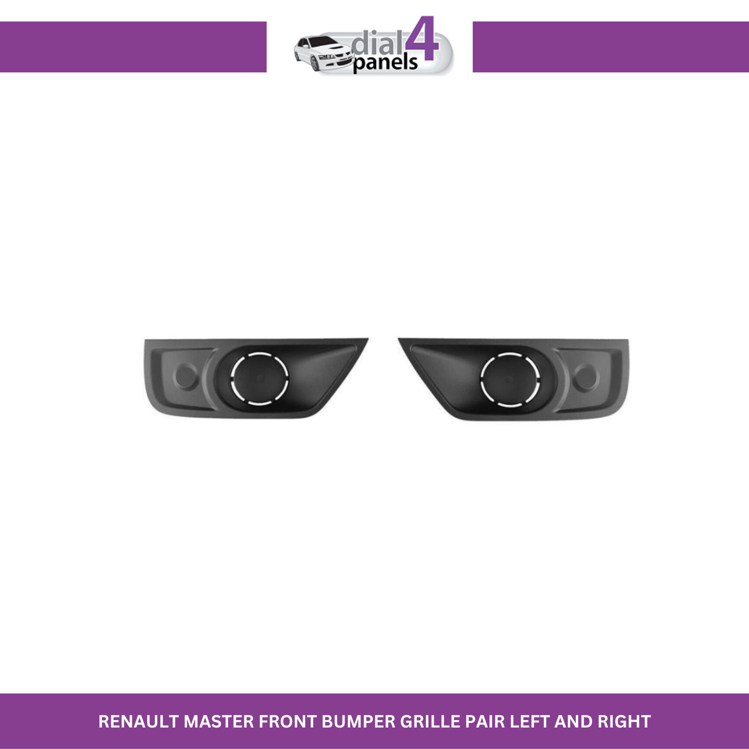 RENAULT MASTER MK3 Front Bumper Left A Right Fog Grill Set  
