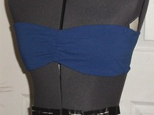 COLOR TREAD TUBE/BANDEAU BRA SIZE S - M - L JUNIOR BLUE NWT