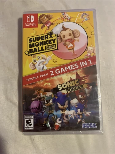 Super Monkey Ball + Sonic Force Double Pack (2 Games in 1)(Nintendo Switch)  NEW