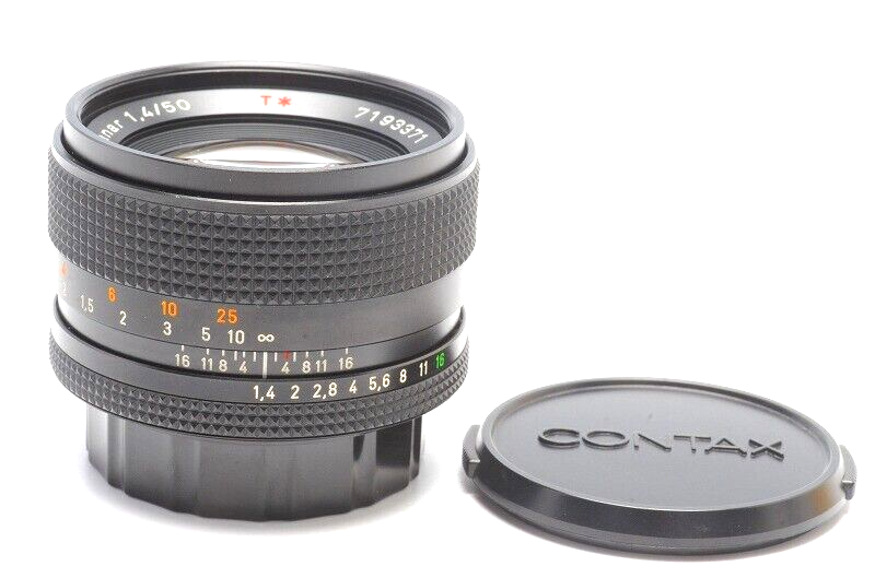 N MINT]Contax Carl Zeiss Planar T* 50mm f1.4 MMJ Lens CY Mount