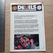 Rare 1993 Manchester United the DEVILS in Malaysia Newsletter vol.1 2 Magazine