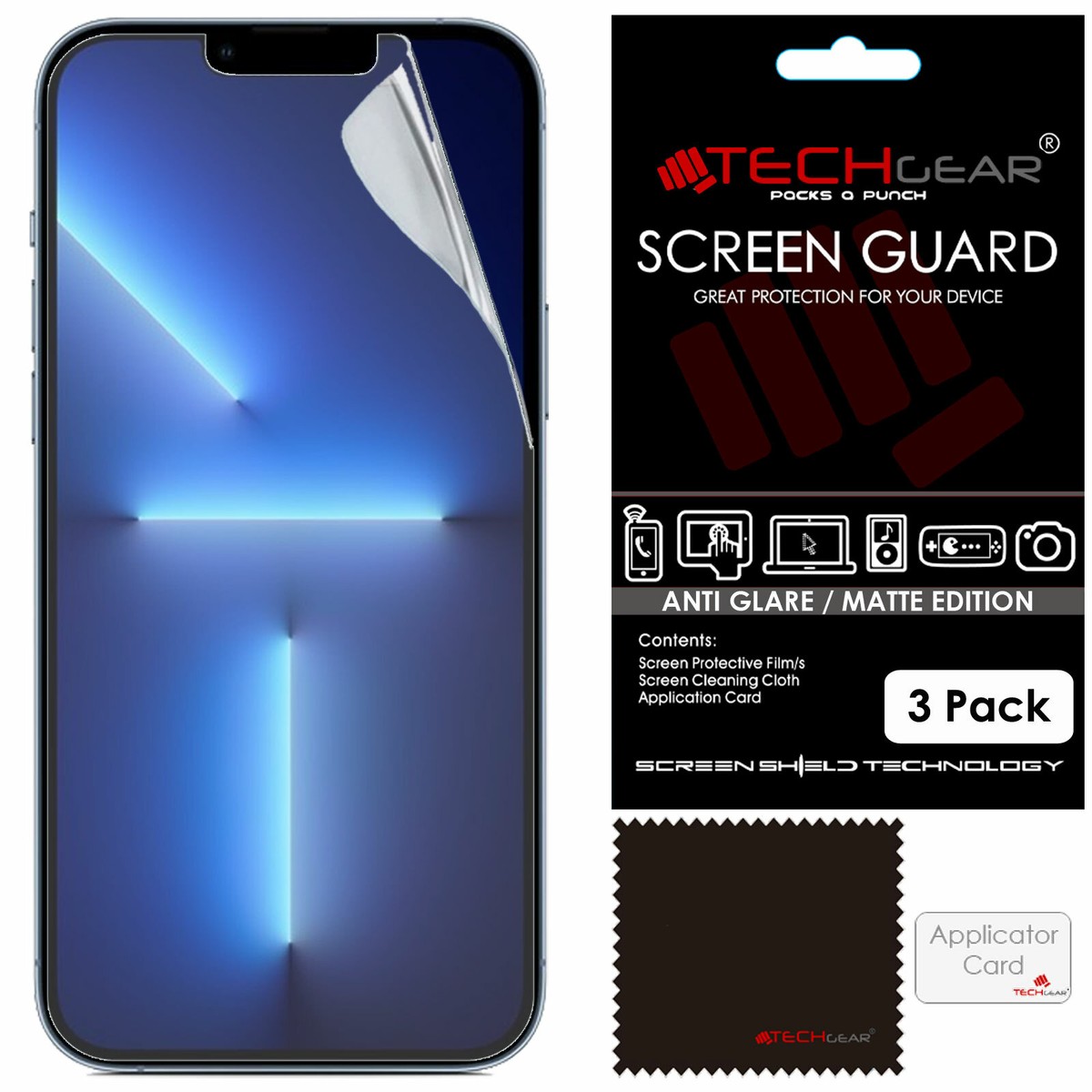 2-Pack Matte Glass Screen Protector For IPhone 13 Pro Max/14 Plus 6.7" - Anti Glare Tempered Glass