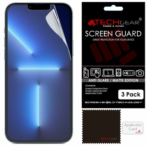 3 Pack TECHGEAR MATTE ANTI GLARE Screen Protectors for iPhone 14 Plus 6.7" - 第 1/5 張圖片