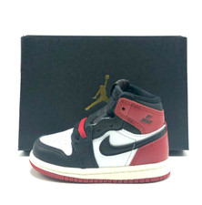 NEW TODDLER BABY NIKE AIR JORDAN 1 RETRO HIGH TD WHITE/RED FD1413 106