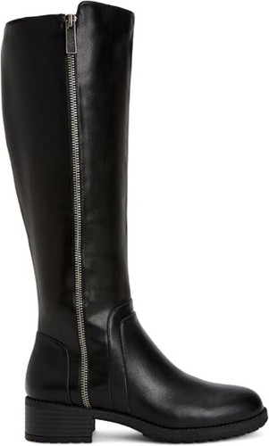 Style & Co. Women's Garrigan Faux Leather Knee-High Riding Boots Black Size 6.5M - Picture 2 of 4