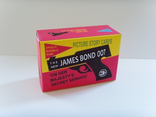 ON HER MAJESTY'S SECRET SERVICE - Anglo Cards - caja de exhibición de tarjetas de goma personalizadas. - Imagen 1 de 4