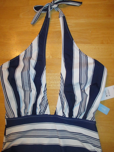 Costume da bagno nuovo con etichette Cupshe M bianco e marino 1 pz supporto 17"ascelleSide2Side - Foto 4 di 21