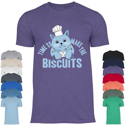 Herren T-Shirt Time to Make the Biscuits Katze Kekse