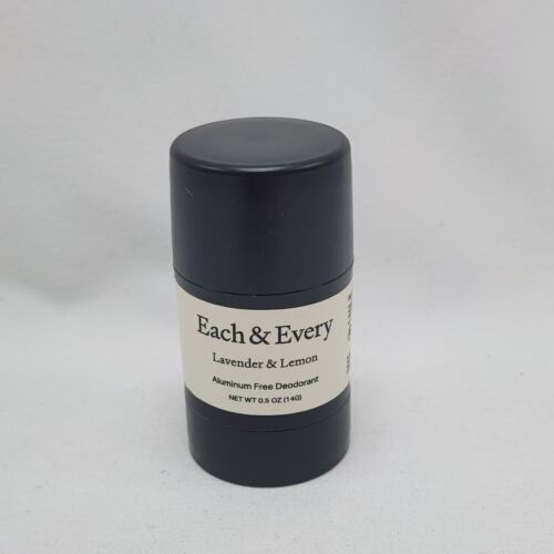 Each & Every Lavender & Lemon Aluminum Free Deodorant 0.5oz Travel Size New