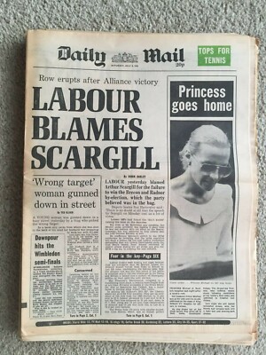 Daily Mail Newspaper 6th July 1985 Brian Harris Dr Evil Eyes