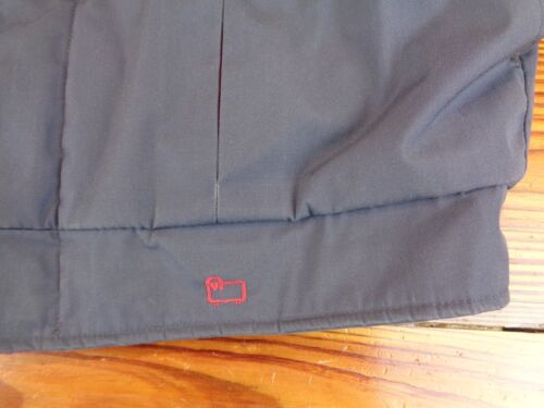 Chaqueta Bombardero De Colección Woolrich Hecha en EE. UU. Gris Carbón Rojo Nylon Aislada Talla Para Hombres L - Imagen 3 de 12