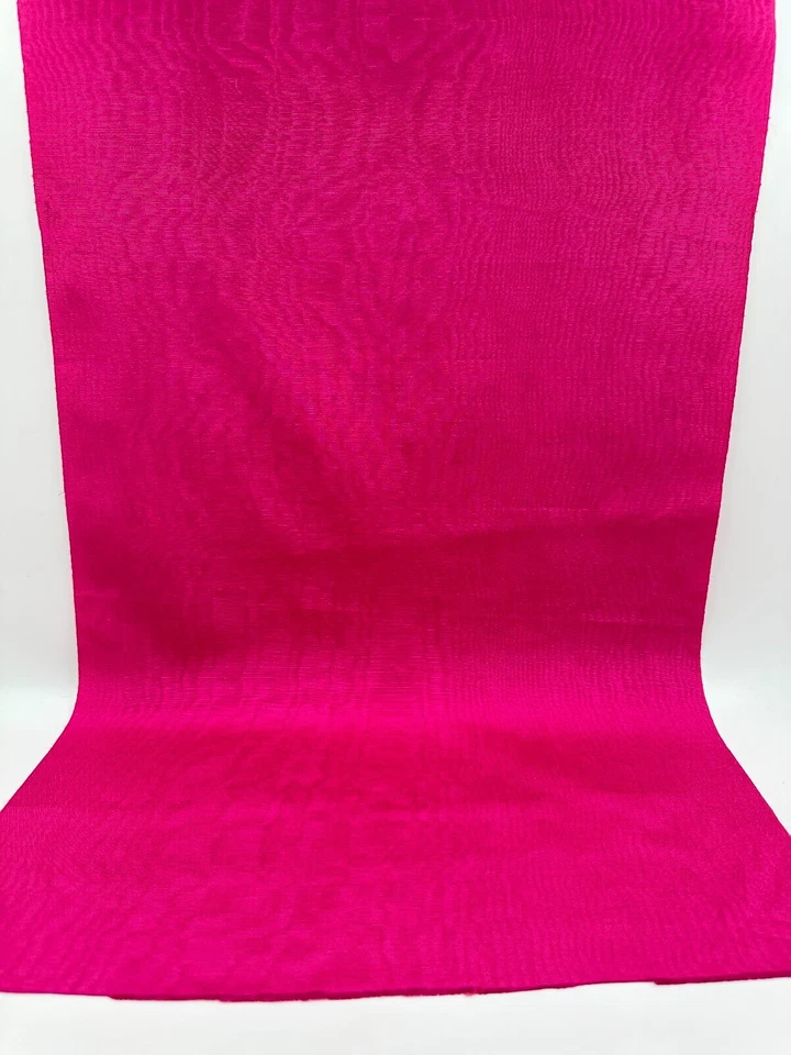 Pink Silk Moire Fabric, Silk Shantung Watermark FabricBy 2 Meters. - Image 4 of 4