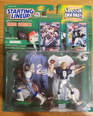 #ad #ad Starting Line Up Classic Doubles #x27; EMMITT SMITH amp; TROY AIKEN NFL Cowboys  1998 $17.99