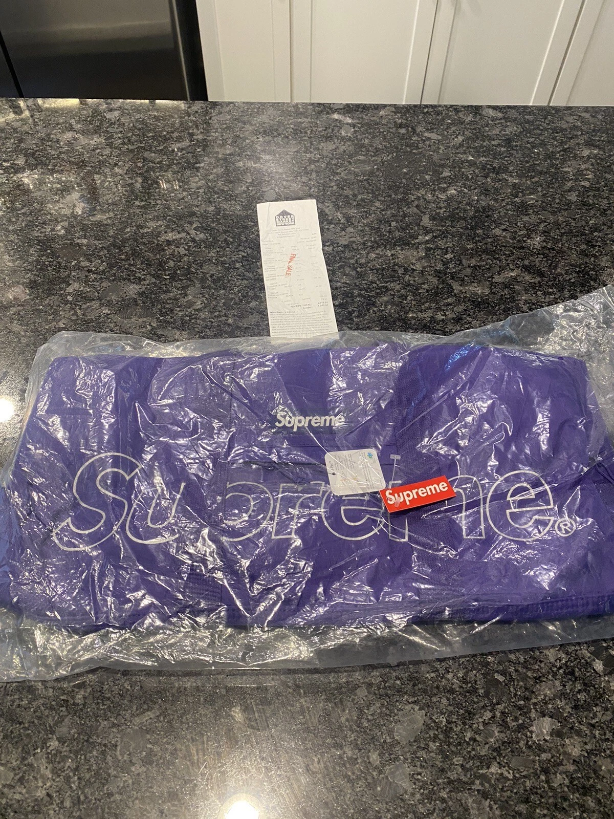 Supreme Duffle Bag Purple FW18 Brand New