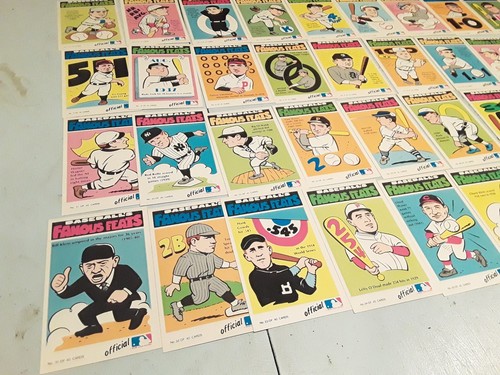 1972 Fleer Baseball Trading cards Complete Set Baseball's Famous Feats - Picture 6 of 14
