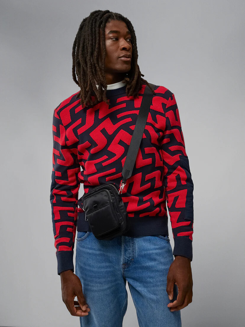 J Lindeberg Men's Swirl Knitted Sweater AMKW07004 G132